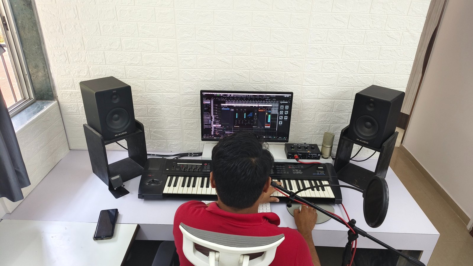 Audio production studio